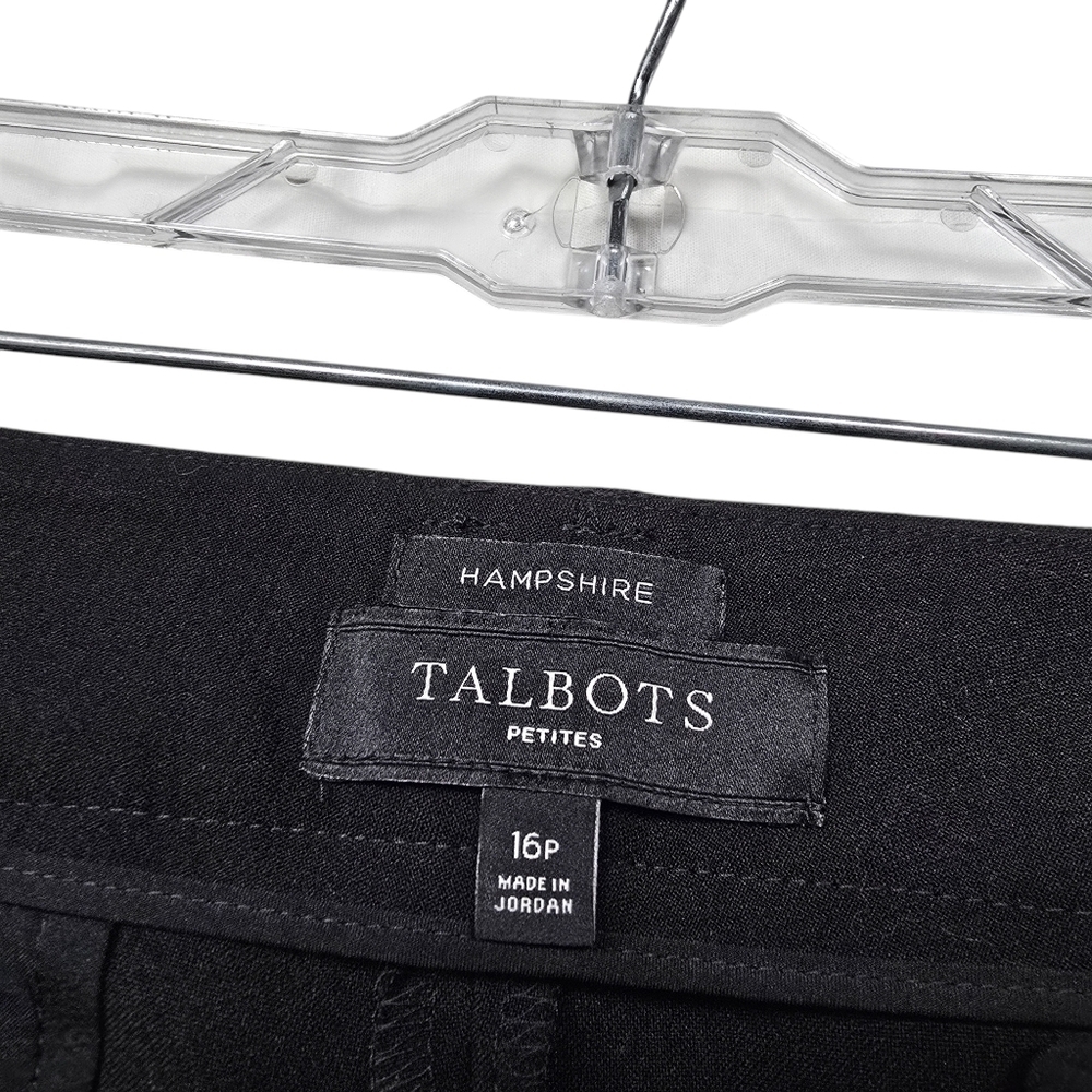Talbots Hampshire Black Pants Petite 16 - Picture 9 of 10